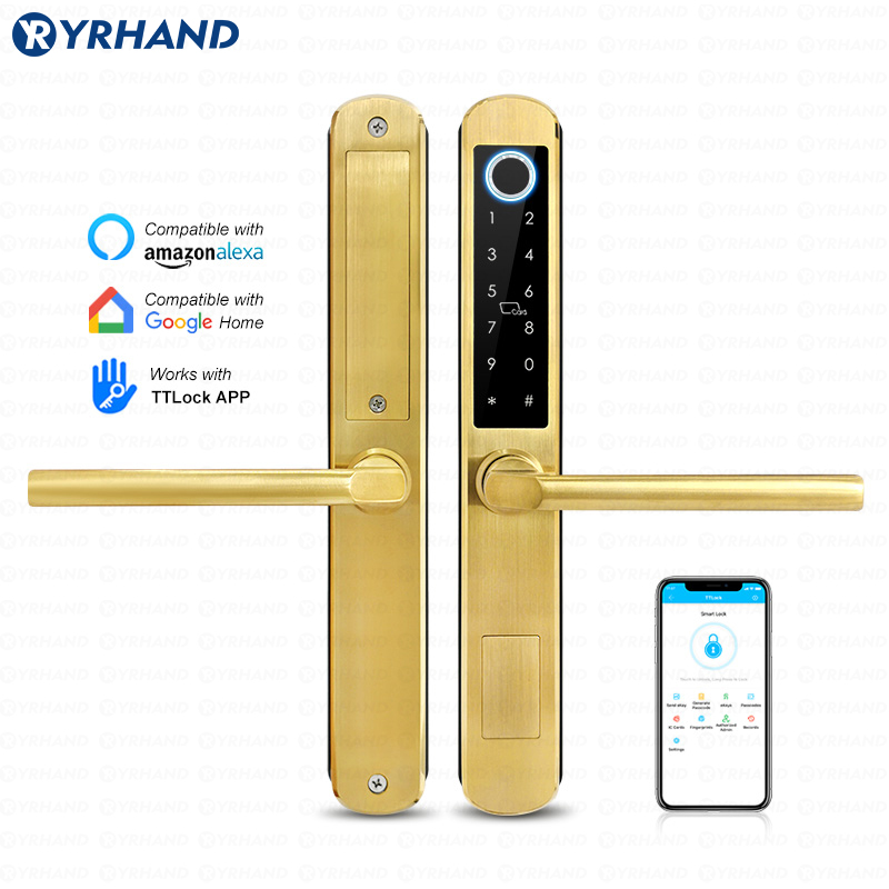 Smart Home For Windows - IP66 Gold Stainless steel Sliding Glass