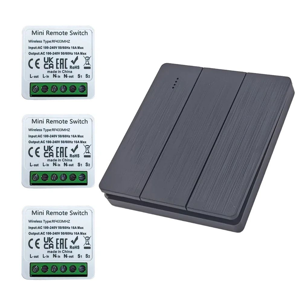 Smart Home Control Panel - 433Mhz RF Wireless Smart Switch Light