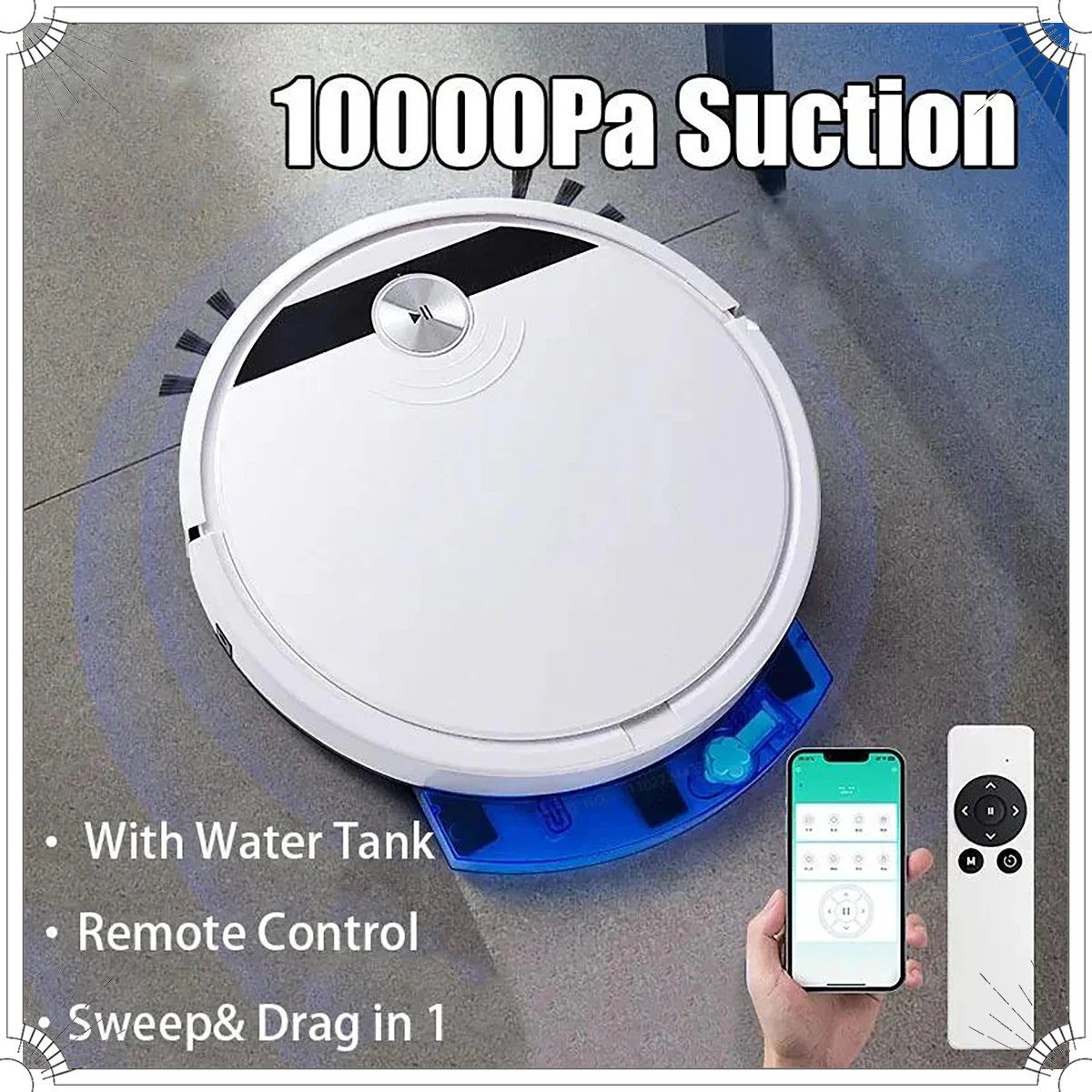 Vacuum Cleaner Smart Home - 3-in-1 Smart Robot Vacuum Cleaner 2800PA