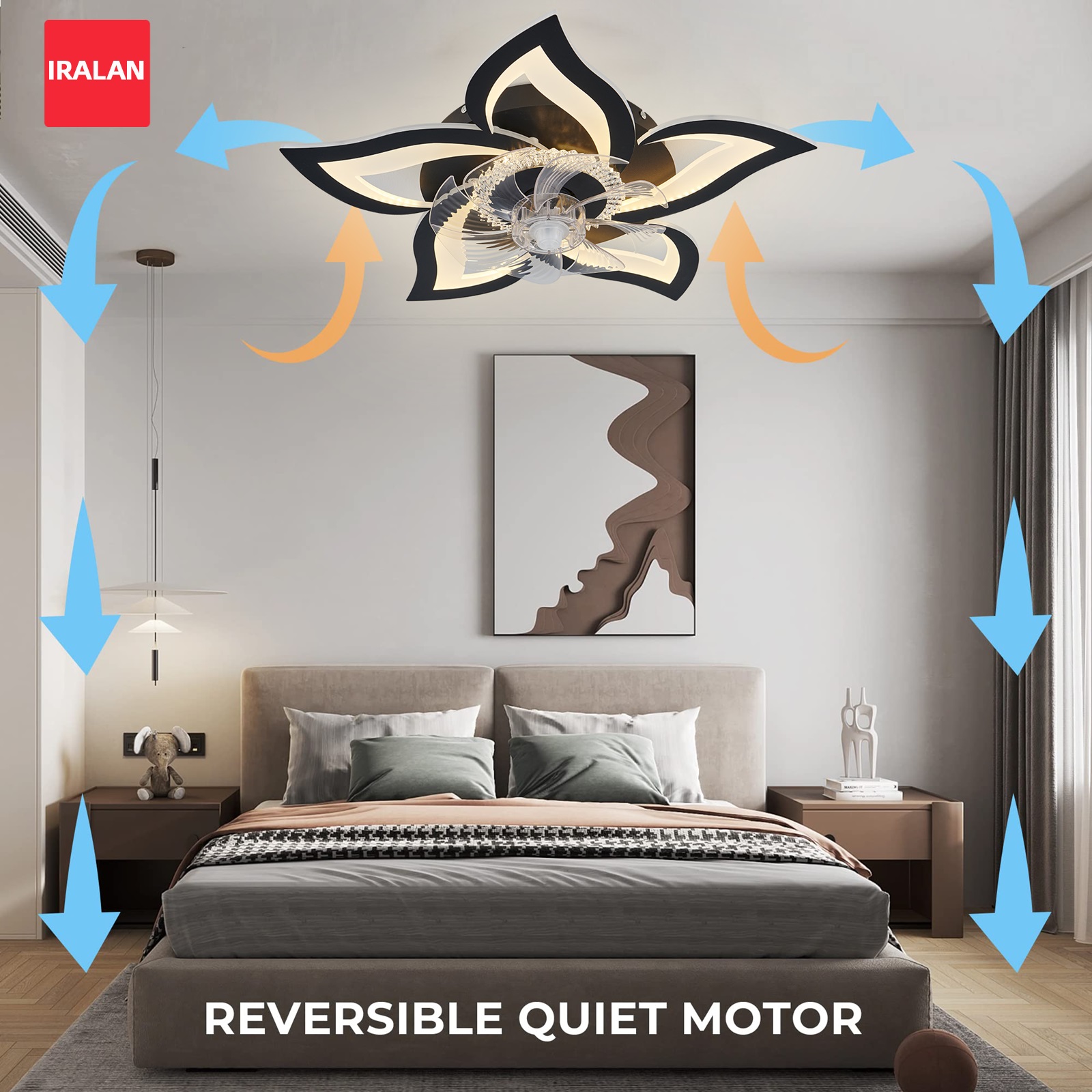 Smart Ceiling Fan - Lotus Led Ceiling Fan with Smart