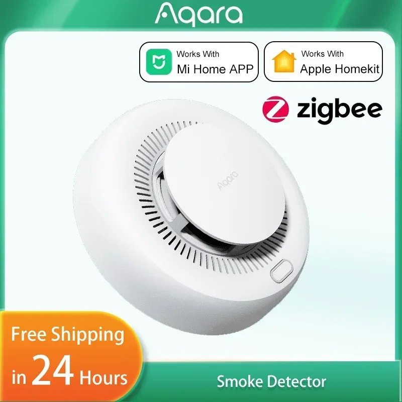Smart Home Hub Matter - Aqara Matter Smoke Detector Sensor Fire