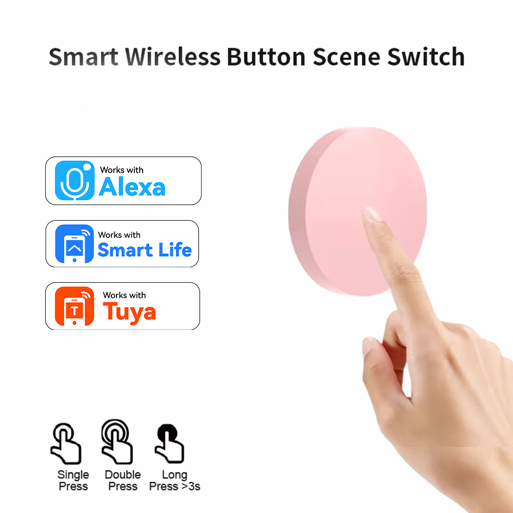 Smart Home Button - ZigBee Smart Wireless Button Scene Switch