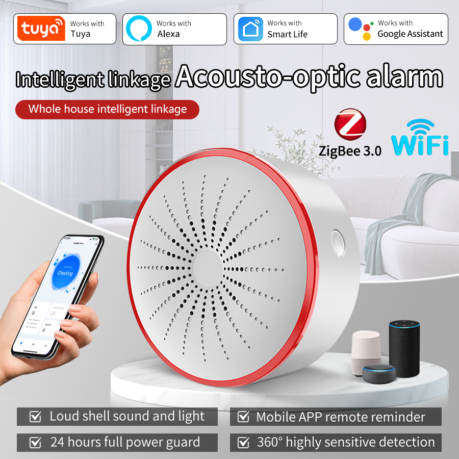 Smart Home Theater - Tuya WiFi ZigBee Smart Alarm Siren