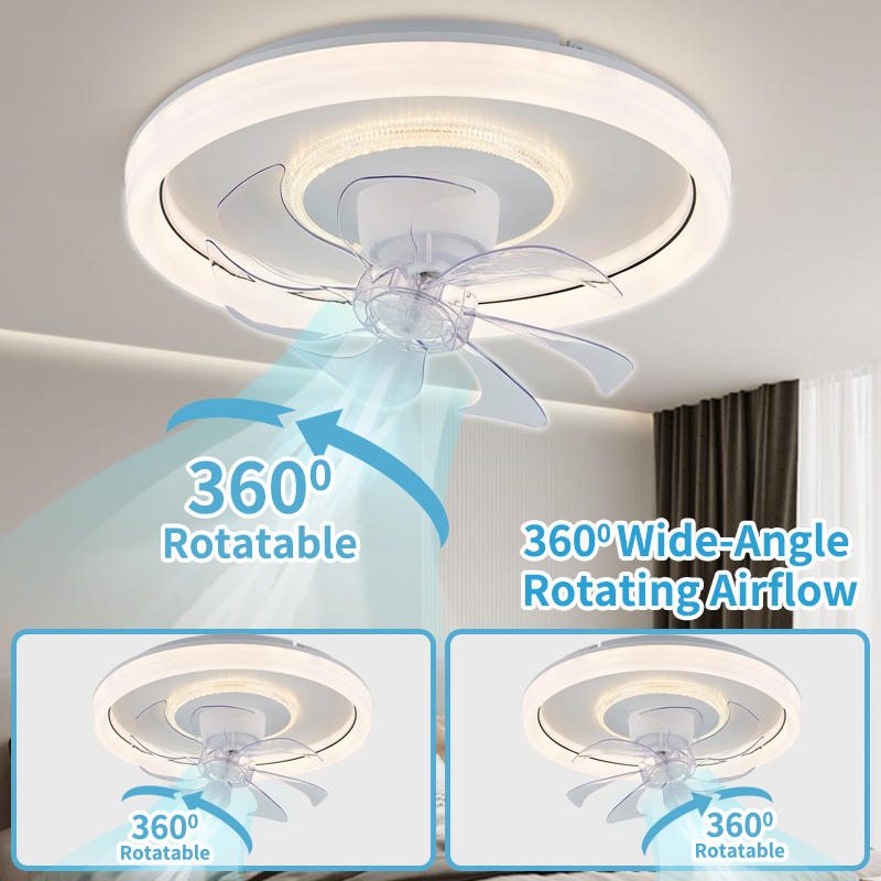 Smart Ceiling Fan - Intelligent 360 ° Rotating Ceiling Fan