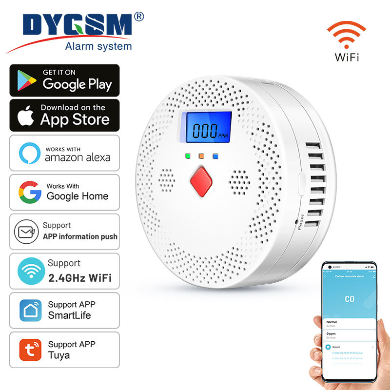 Smart Home Theater - Tuya WiFi Smart Carbon Monoxide Detector