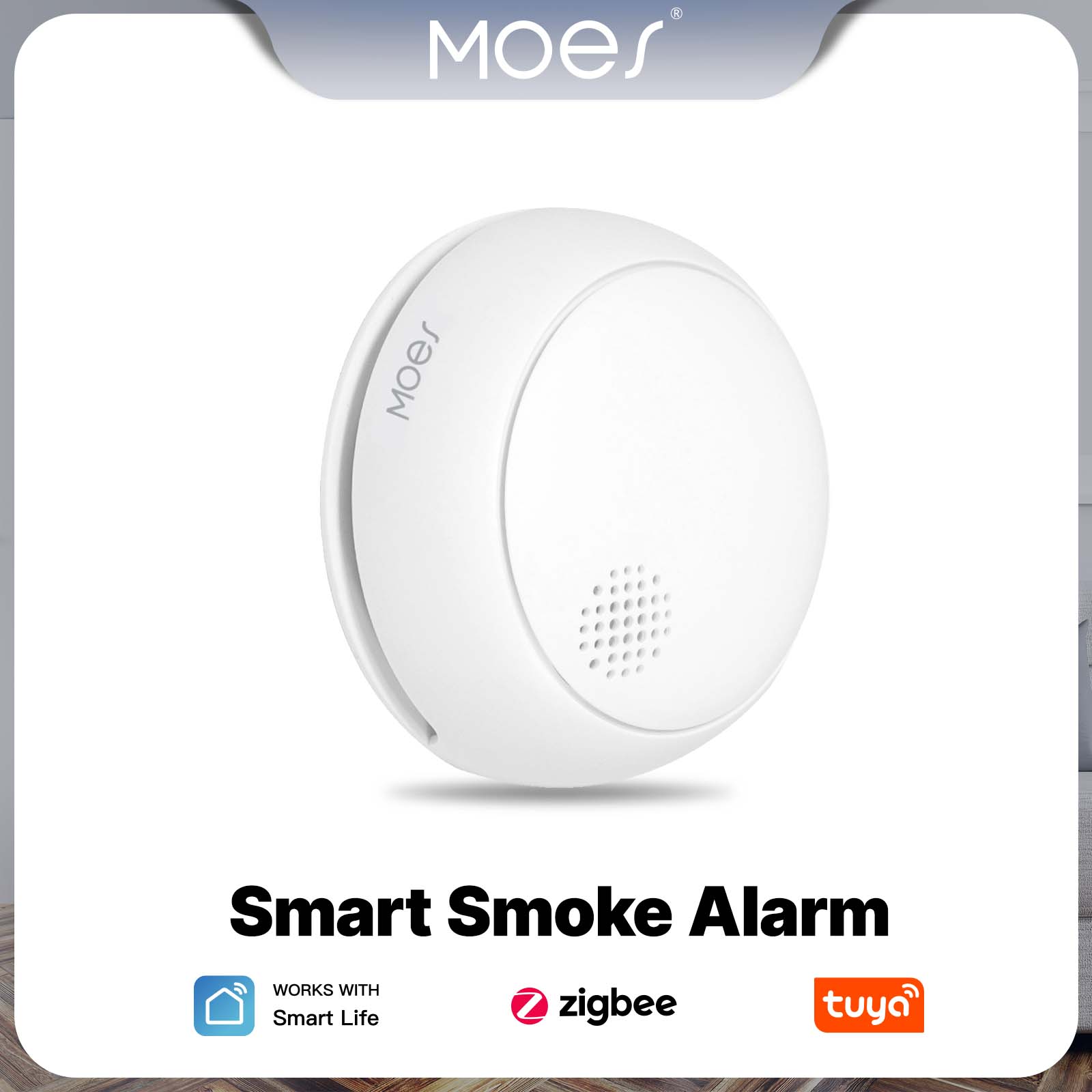 Smart Home Theater - MOES ZigBee Smart Smoke Alarm Detector
