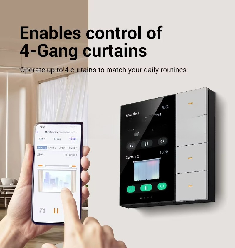 4 Gang Zigbee Smart Life Smart - đánh giá và giá Smart Home Control Panel