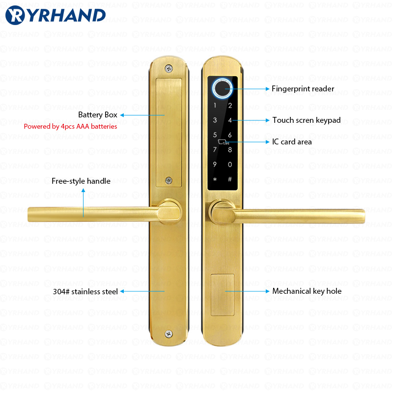 IP66 Gold Stainless steel Slid - đánh giá và giá Smart Home For Windows
