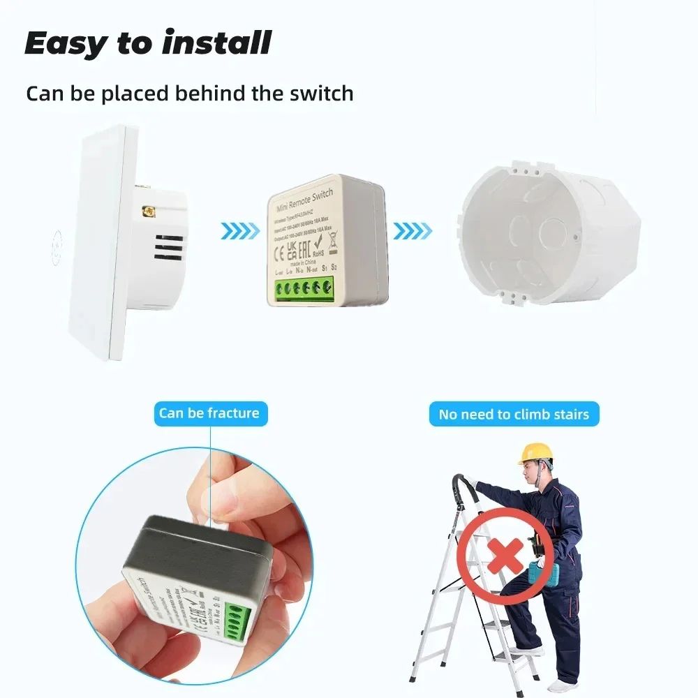 433Mhz RF Wireless Smart Switc - đánh giá và giá Smart Home Control Panel