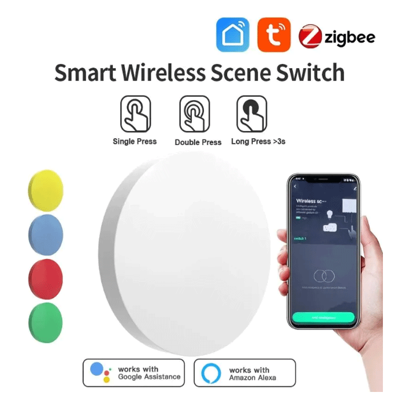 Tuya ZigBee Smart Wireless But - đánh giá và giá Smart Home Button