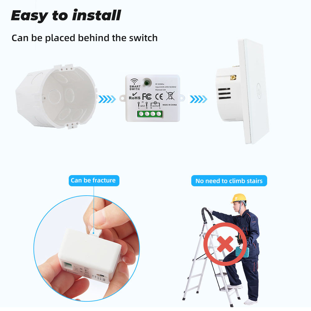 RF433 Smart Wireless Switch Se - đánh giá và giá Smart Home Button