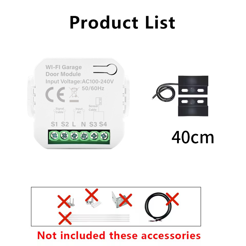 Smart Tuya WiFi Garage Door Sw - đánh giá và giá Smart Home Button