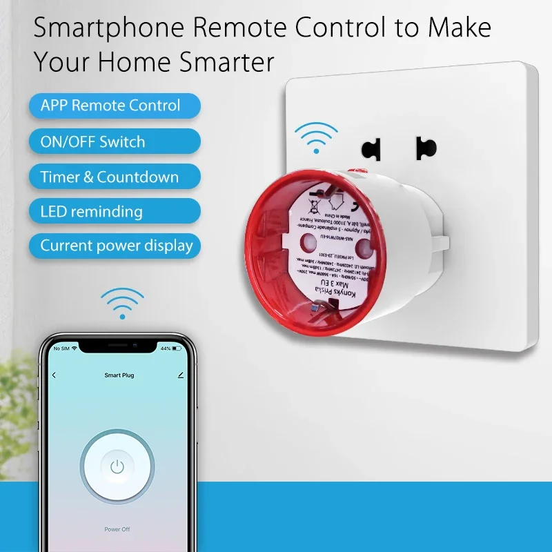 Tuya WiFi Smart Plug Socket EU - đánh giá và giá Smart Home Yale