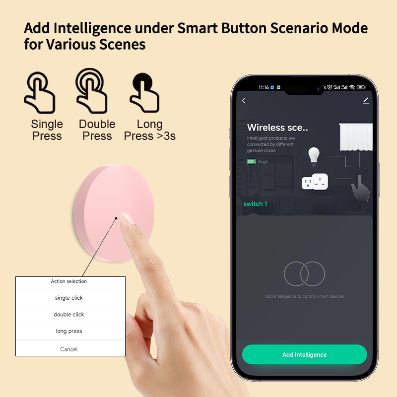 ZigBee Smart Wireless Button S - đánh giá và giá Smart Home Button