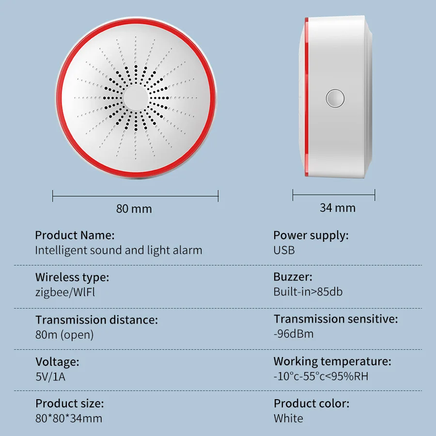 Tuya WiFi ZigBee Smart Alarm S - đánh giá và giá Smart Home Theater