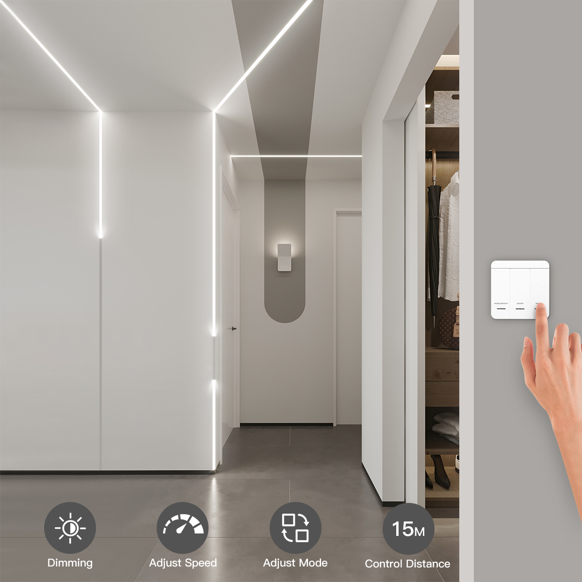 Smart Addressable1-4pcs LED St - đánh giá và giá Smart Home Design