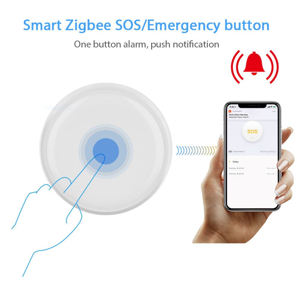Wireless Panic Button Tuya Old - đánh giá và giá Smart Home Button