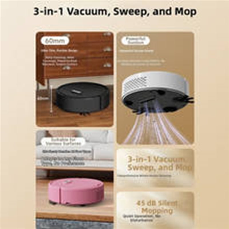 A65T-Automatic Strong Low Nois - đánh giá và giá Vacuum Cleaner Smart Home