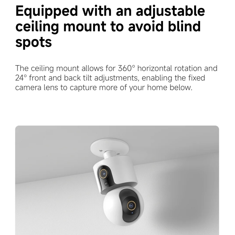 Xiaomi Smart Camera C500 Dual  - đánh giá và giá Smart Home Zestaw