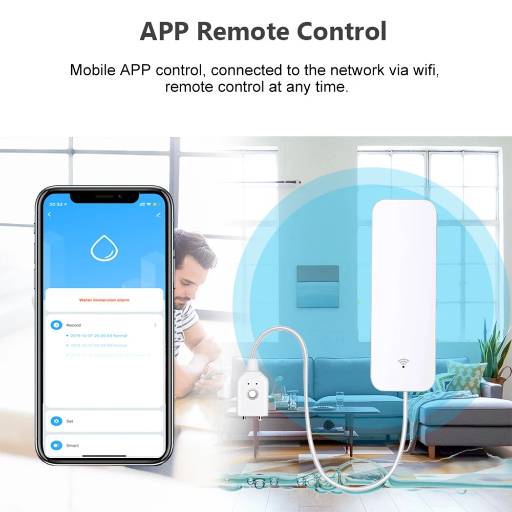 Tuya WiFi Zigbee Water Sensor  - đánh giá và giá Smart Home Yale