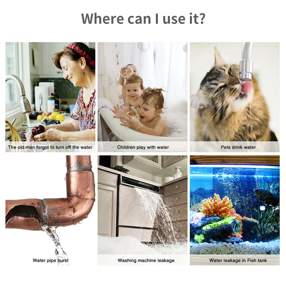 Tuya WiFi Zigbee Water Sensor  - đánh giá và giá Smart Home Yale
