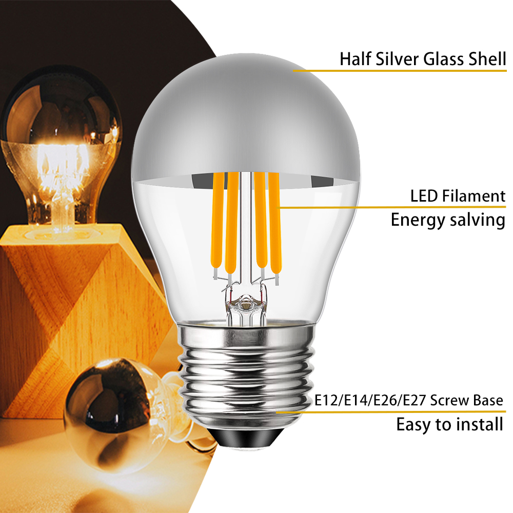G45 Edison LED Night Bulb E12  - đánh giá và giá Smart Home Retrofit