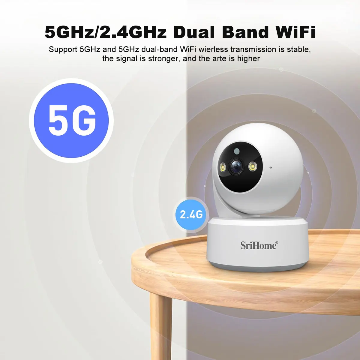 Srihome 5G WiFi Smart IP HD Ca - đánh giá và giá Smart Home For Windows