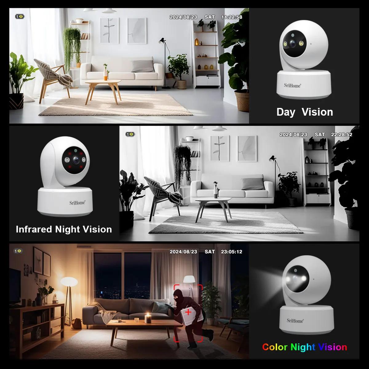 Srihome 5G WiFi Smart IP HD Ca - đánh giá và giá Smart Home For Windows