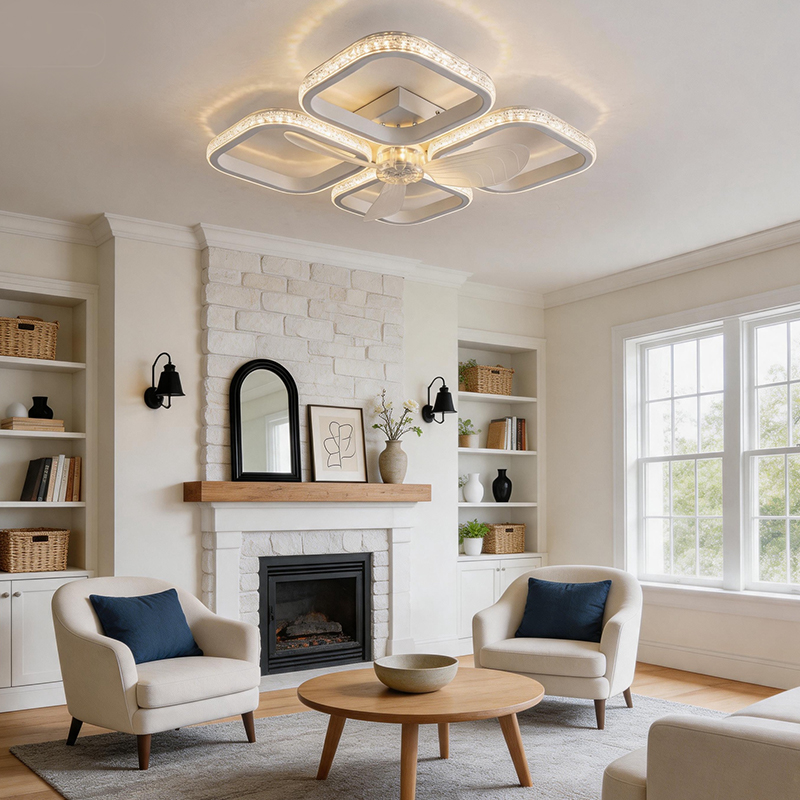 Smart LED Ceiling Fan Light wi - đánh giá và giá Smart Ceiling Fan