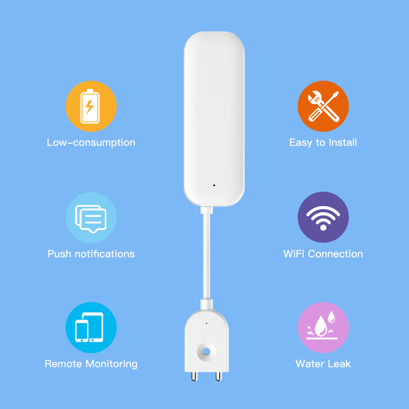 Tuya WiFi ZigBee Water Sensor  - đánh giá và giá Smart Home Yale