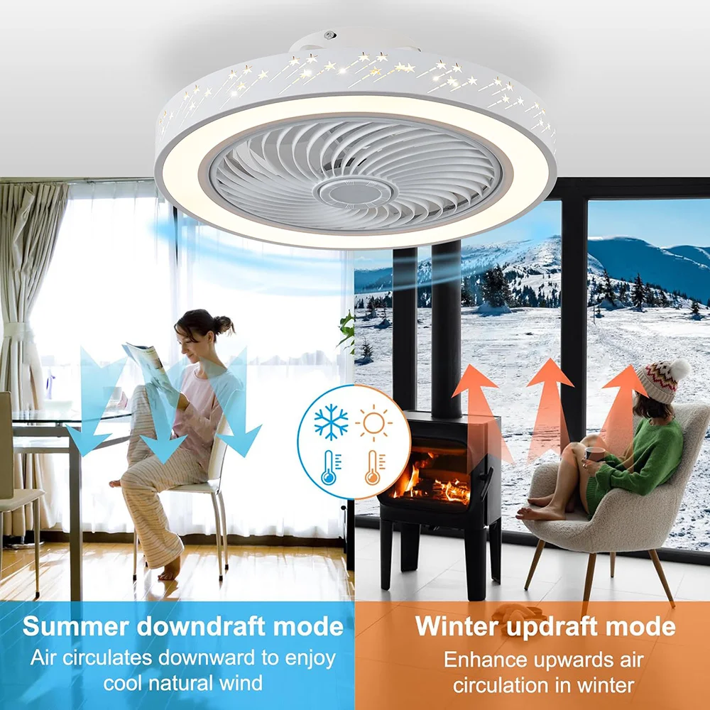 Smart App ceiling fan 46CM fan - đánh giá và giá Smart Ceiling Fan