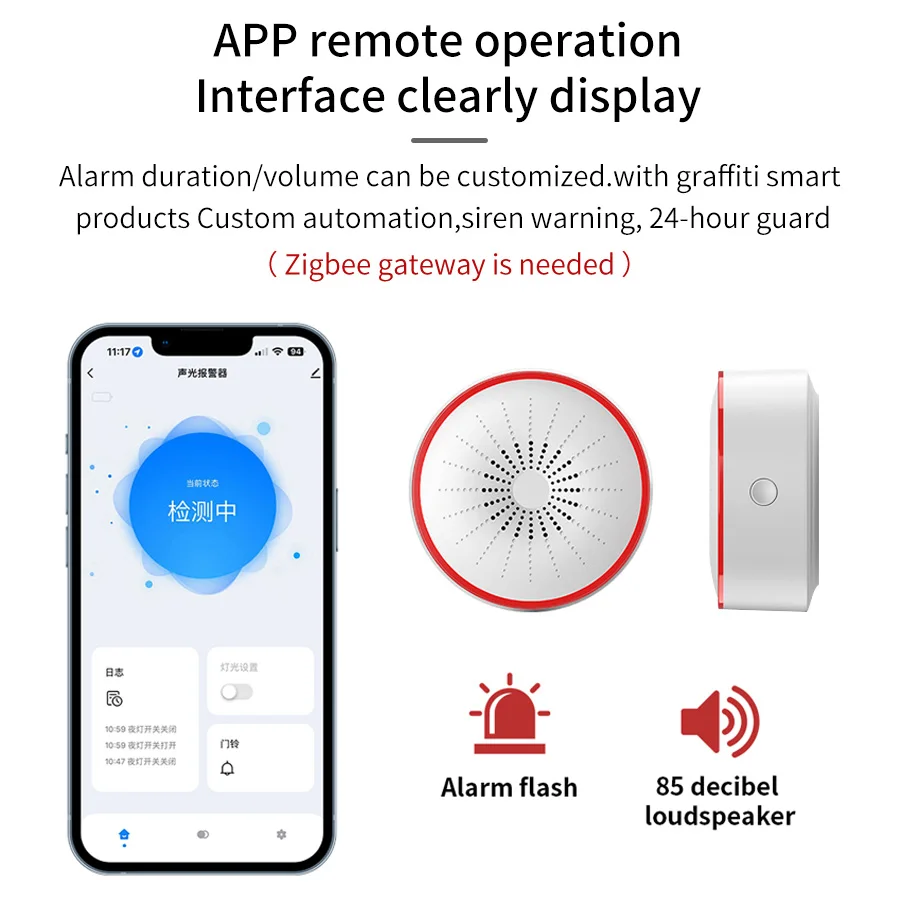Tuya WiFi ZigBee Alarm Siren S - đánh giá và giá Smart Home Theater