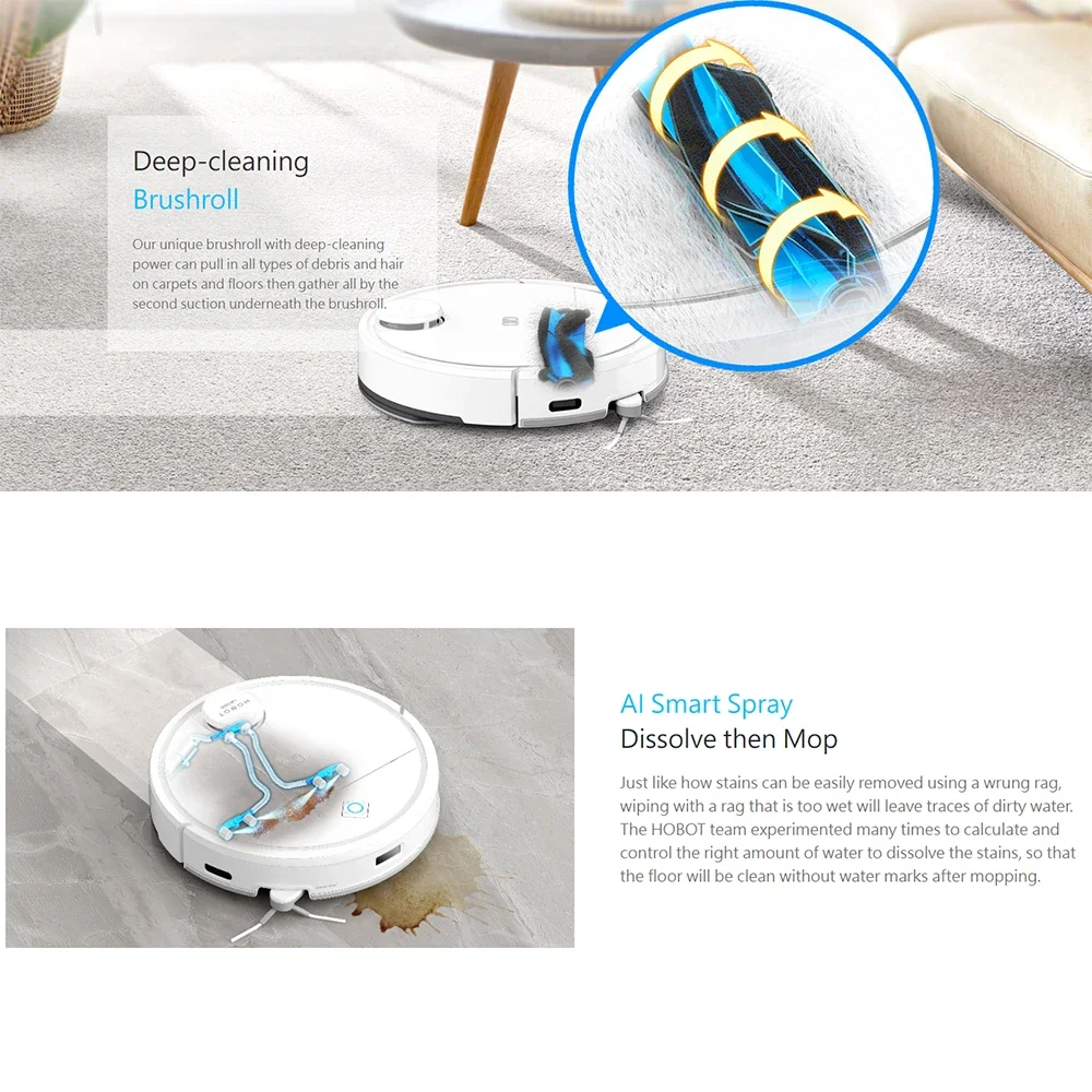 HOBOT LEGEE Q10 Smart Home Vac - đánh giá và giá Vacuum Cleaner Smart Home